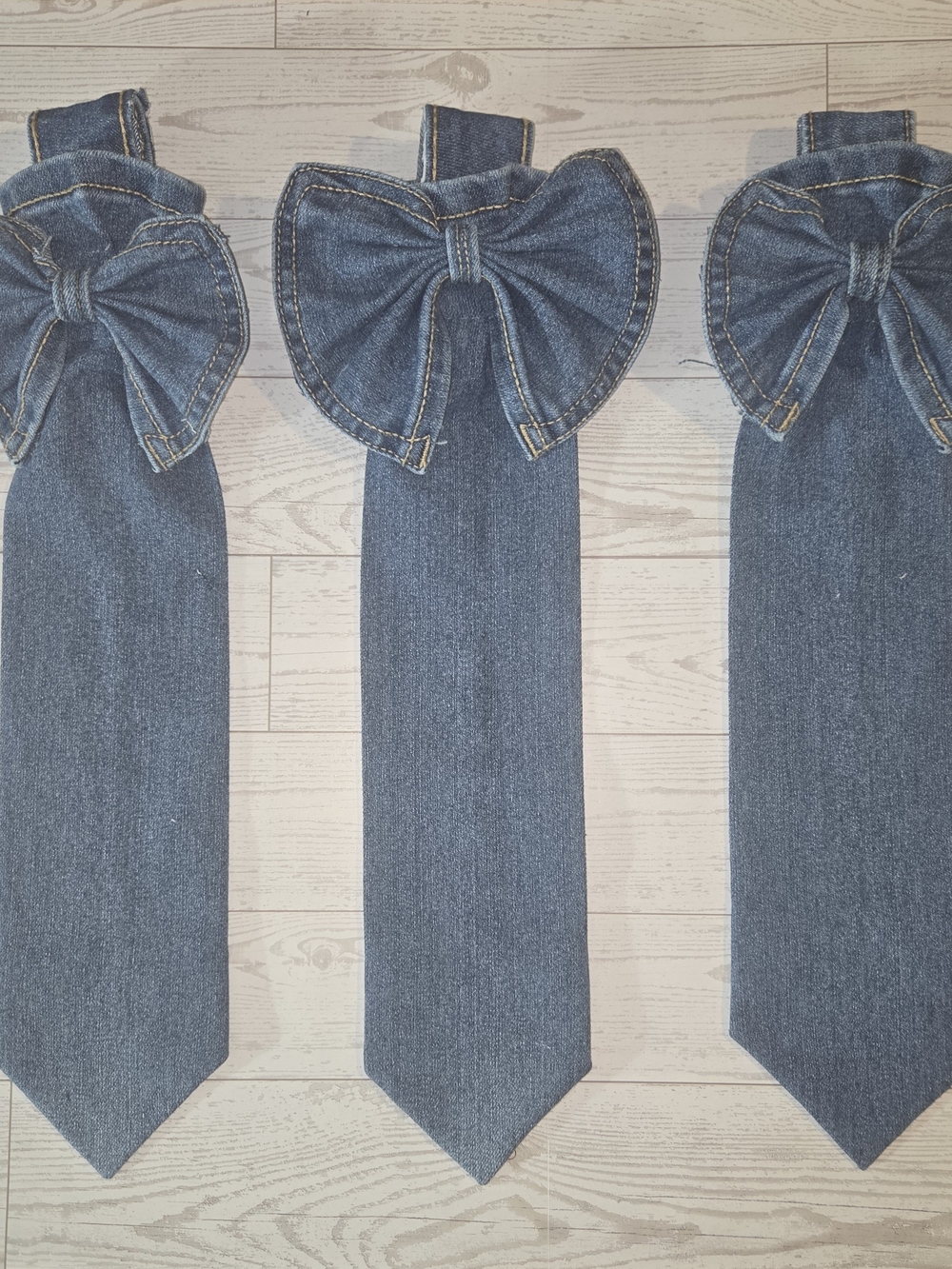 Denim Necktie Necklace